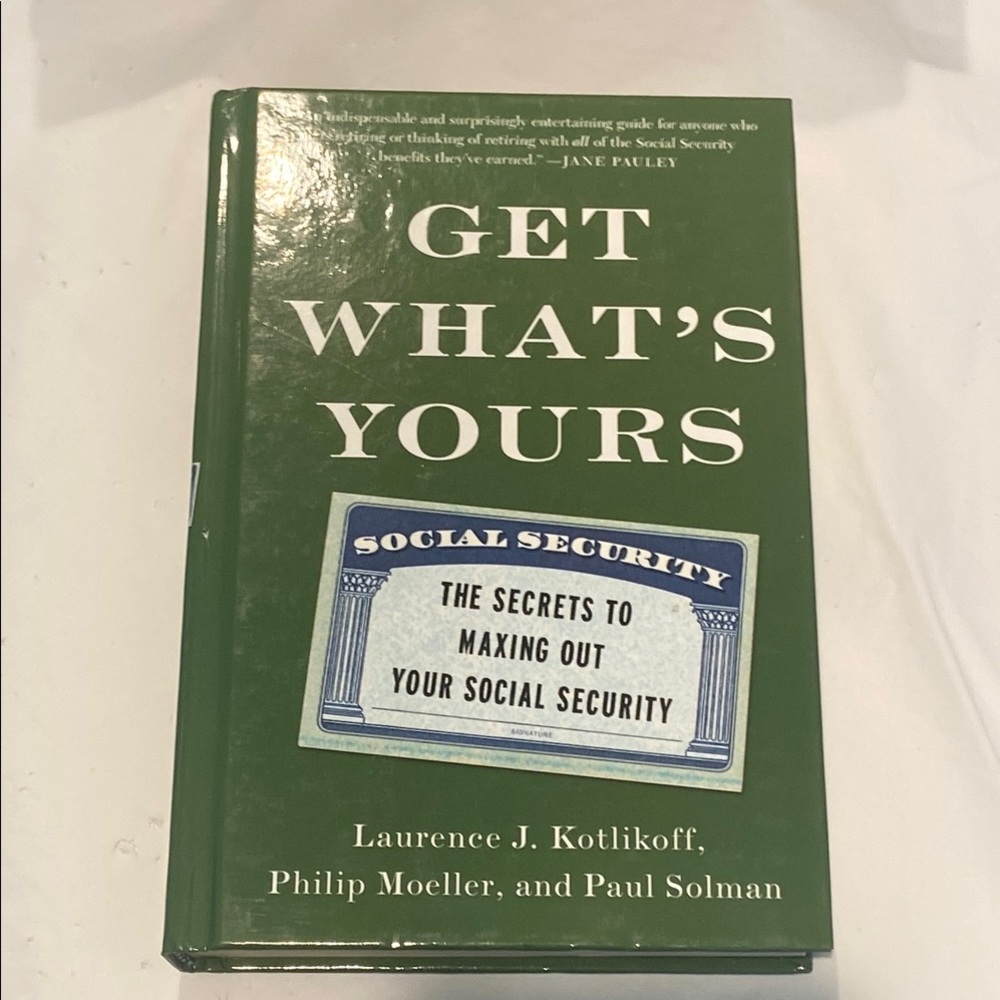 Green 'Get What's Yours' Hardcover Book